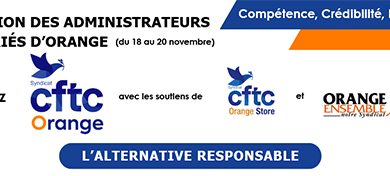 ELECTION DES ADMINISTRATEURS SALARIÉS D’ORANGE (du 18 au 20 novembre)